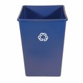 Eat-In 35 Gallon Square Recycle Receptacle - Blue EA3033858